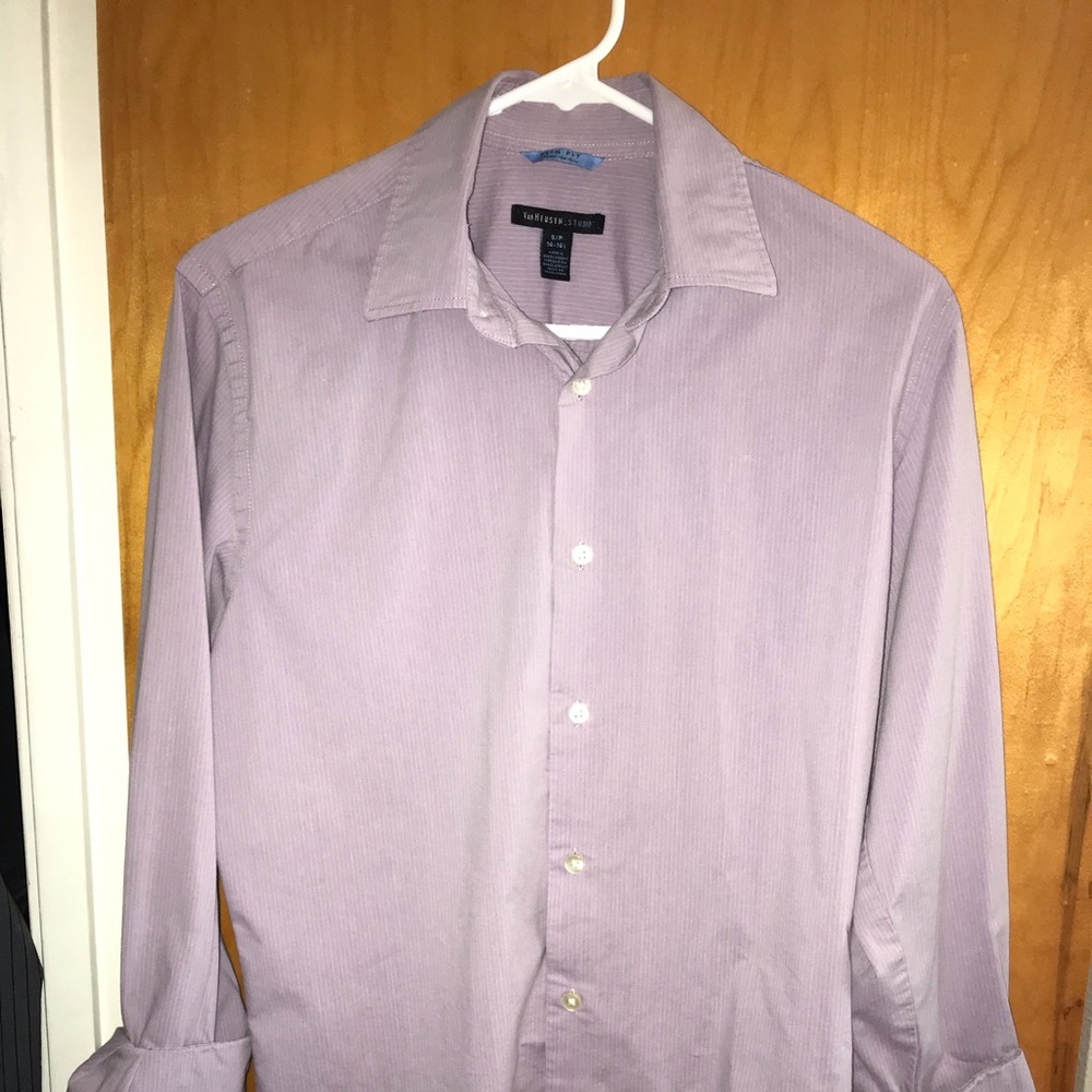 Lavender button-down